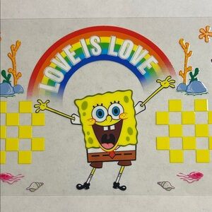 SpongeBob Love Cup Decal 118